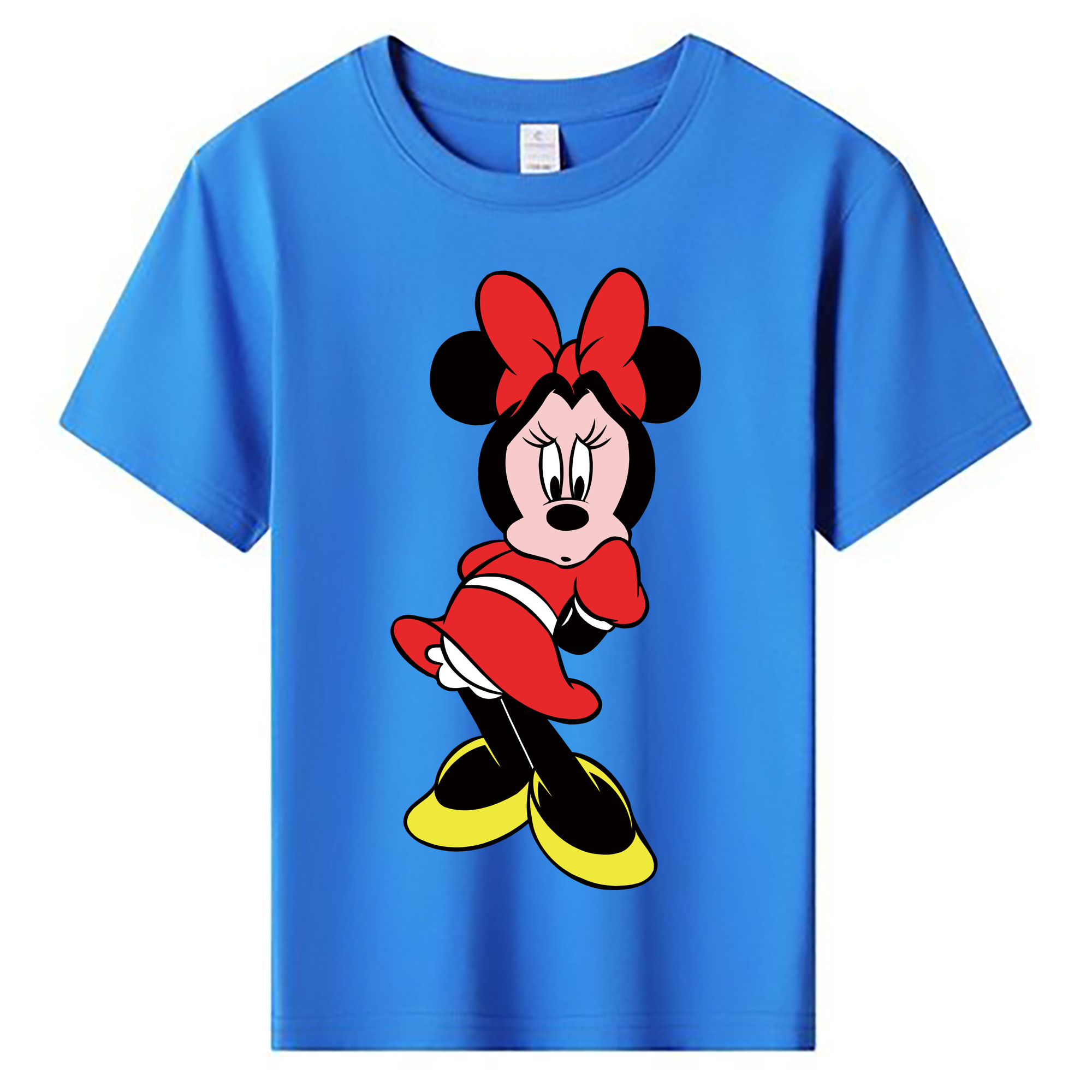 ミッキーマウス Mickey Mouse 綿100％キッズTシャツ（フロントプリント）
